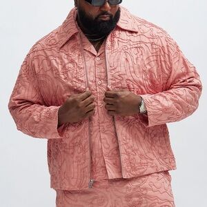Pink Quilted Jacket